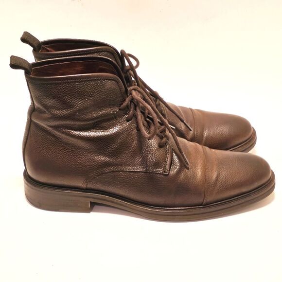 Warfield and Grand Brown Cap Toe Mens Lace Up Chukka Casual Boots 73807 Size 8 - Picture 3 of 8
